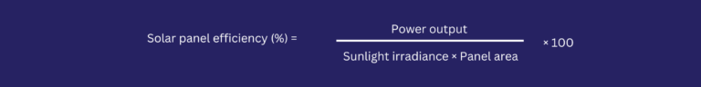How to Calculate Solar Panel Efficiency?