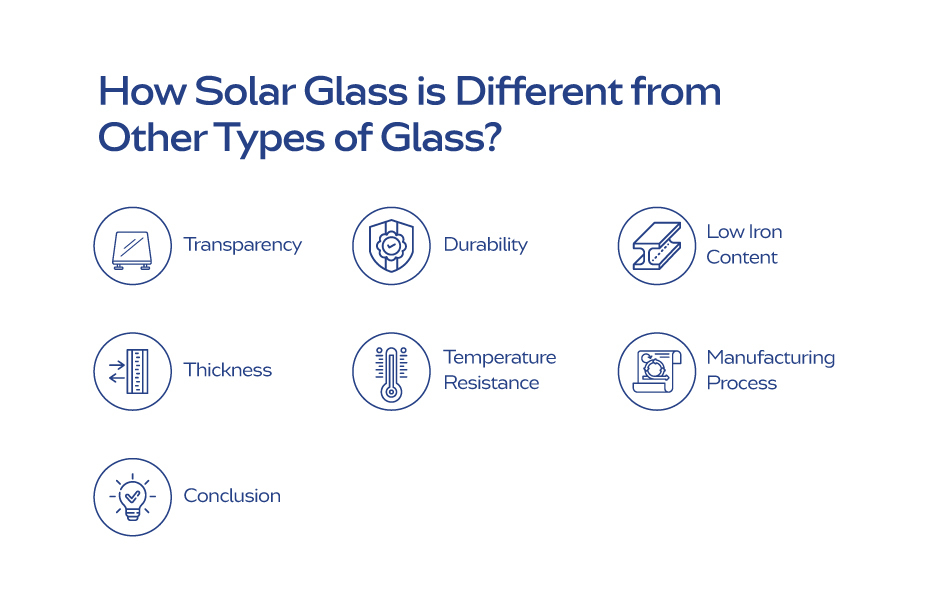 what is difference in solar glass than other normal glass